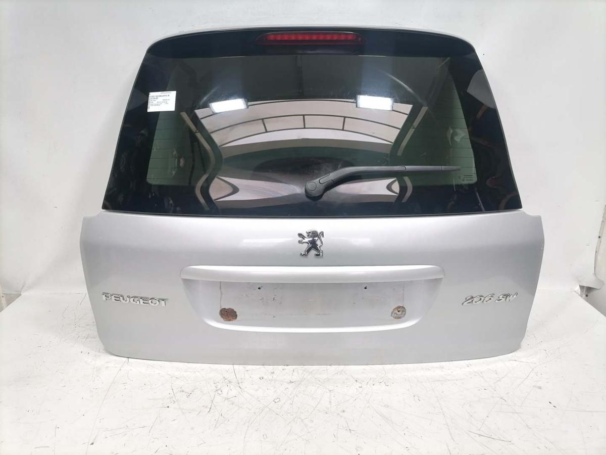 Peugeot 206SW Bj.2002 original Heckklappe mit Heckscheibe EZR Aluminiumgrau Kombi